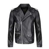 Classic biker style jacket with Epaulette