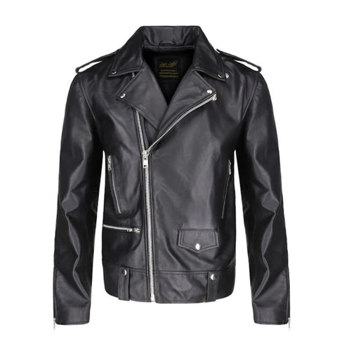 Classic biker style jacket with Epaulette