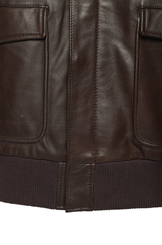 Henri Brown A2 bomber jacket