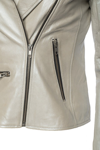 Women's Silver leather jacket