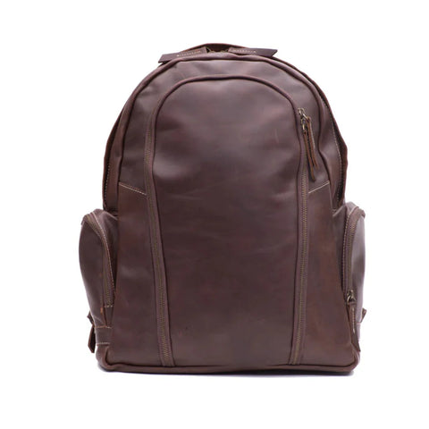 Dark Brown Slim Laptop Backpack