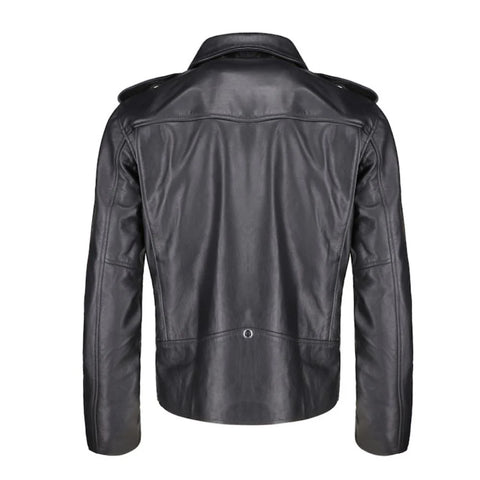 Classic biker style jacket with Epaulette