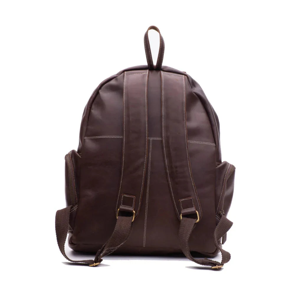 Dark Brown Slim Laptop Backpack