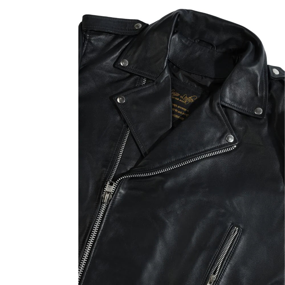 Classic biker style jacket with Epaulette