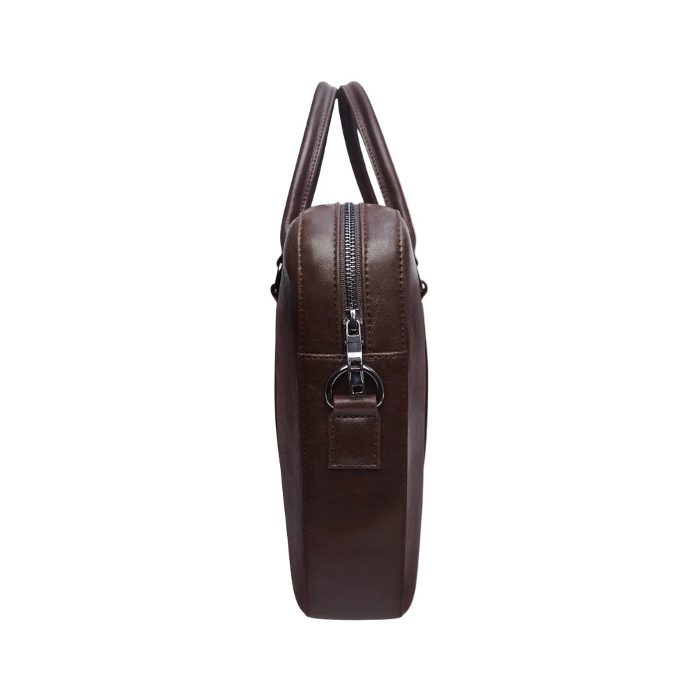Chocolate Leather Laptop Bag