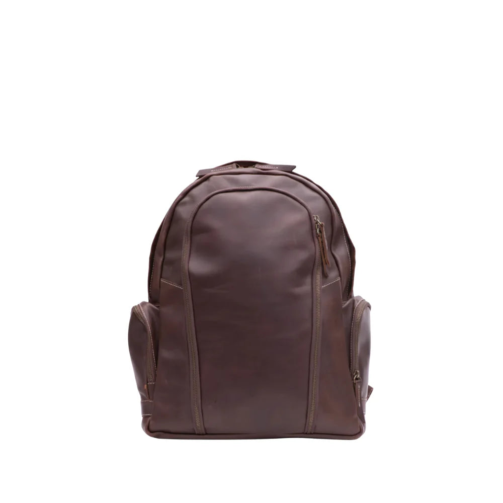 Dark Brown Slim Laptop Backpack