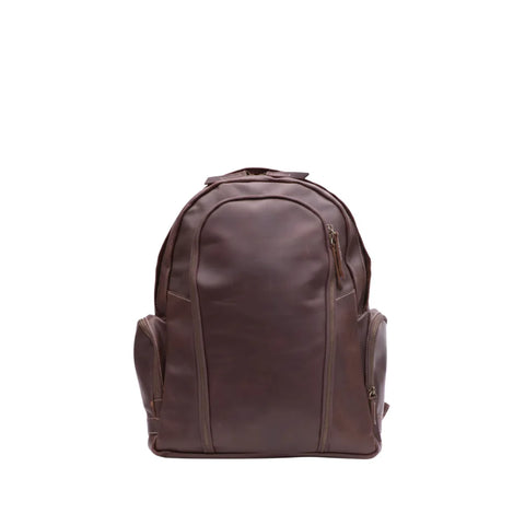 Dark Brown Slim Laptop Backpack