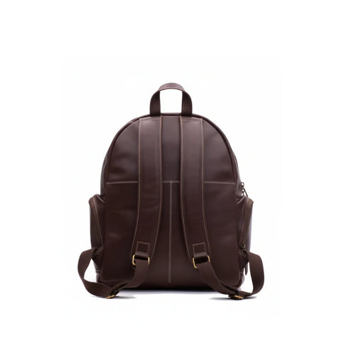 Dark Brown Slim Laptop Backpack